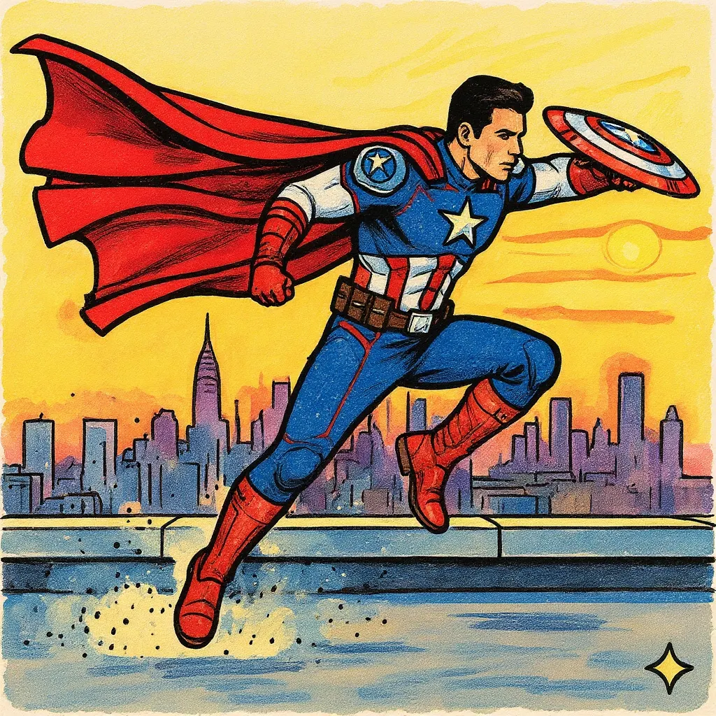 Superhero Comic - Picture to Drawing styles